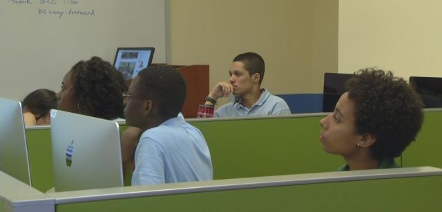 Students during the first class. Photo Credit: News 12 Bronx