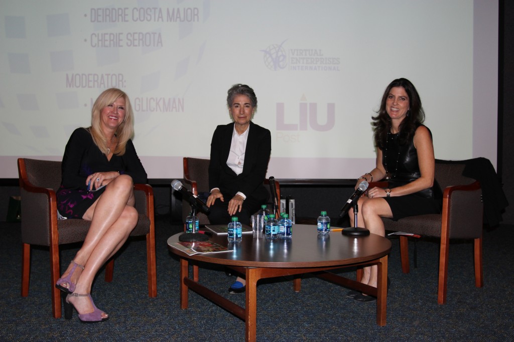Panelists for the Fashion session (from left to right) Beverly Fortune, Deirdre Costa Major, and Cherie Serota