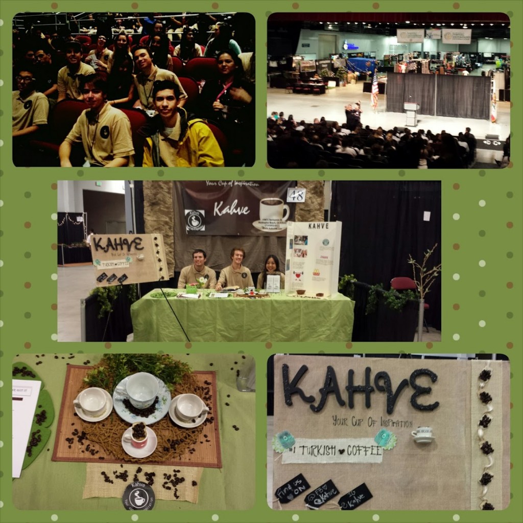 Kahve, a firm from Marina HS in Huntington Beach, sells healthy and organic Turkish coffee treats.
